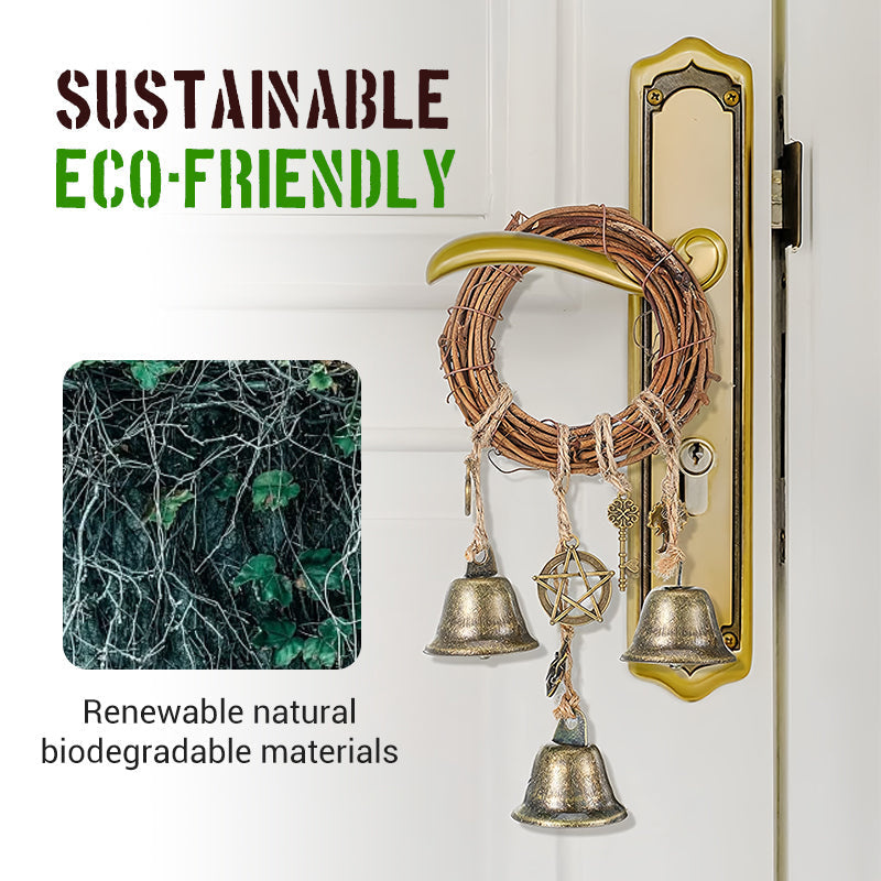 Bohemian Decorative Wind Chime with Rattan Circle