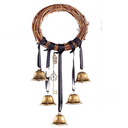 Bohemian Decorative Wind Chime with Rattan Circle