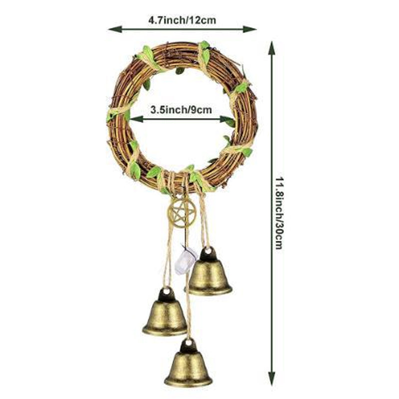 Bohemian Decorative Wind Chime with Rattan Circle