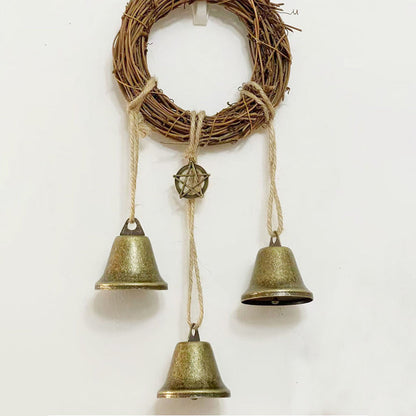 Bohemian Decorative Wind Chime with Rattan Circle